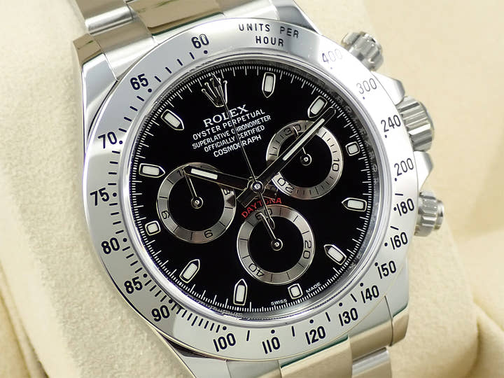 Rolex Daytona Ref. 116520 Stainless Steel Black Dial