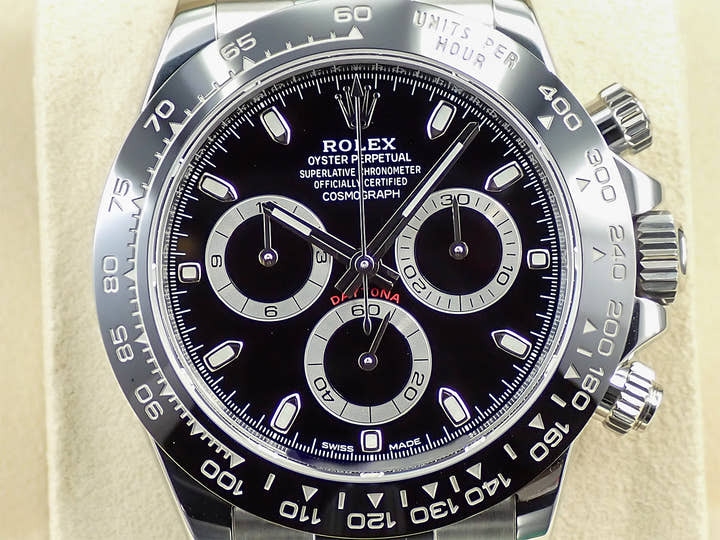 ロレックス デイトナ Ref.116500LN ステンレススチール ブラック文字盤