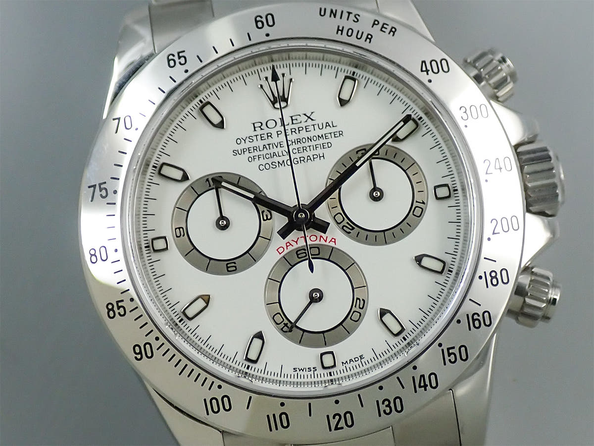 ロレックス デイトナ Ref.116520 ホワイト文字盤 中古 JP824698