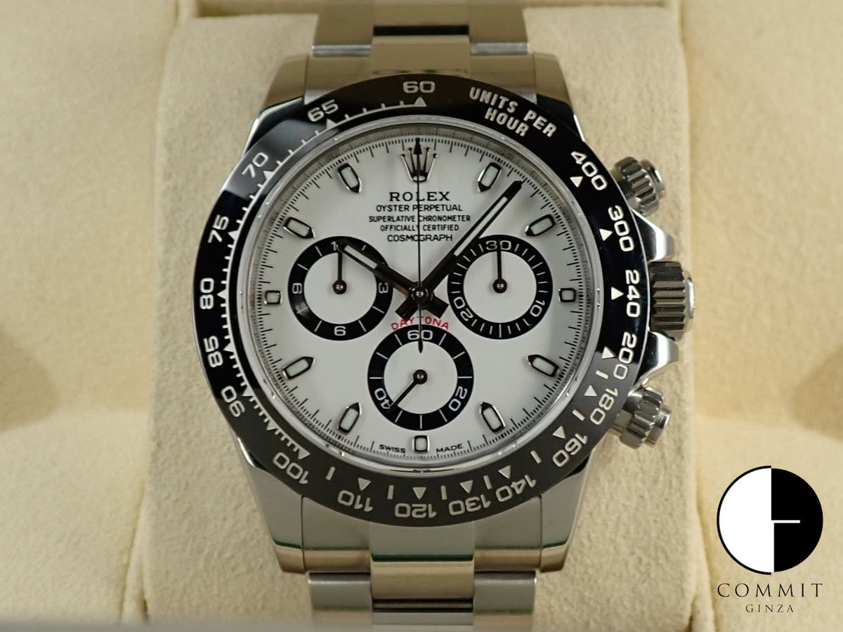 ロレックス デイトナ Ref.116500LN ホワイト文字盤 中古 6PXSMHTY