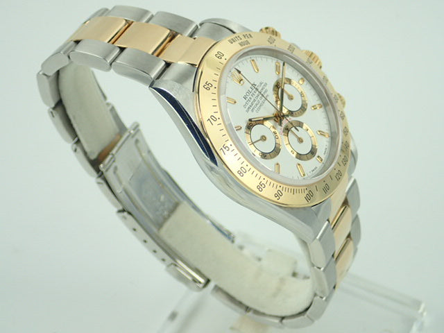 Rolex Daytona El Primero combination model, white dial, W number