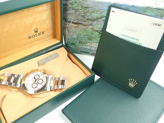 Rolex Daytona El Primero combination model, white dial, W number