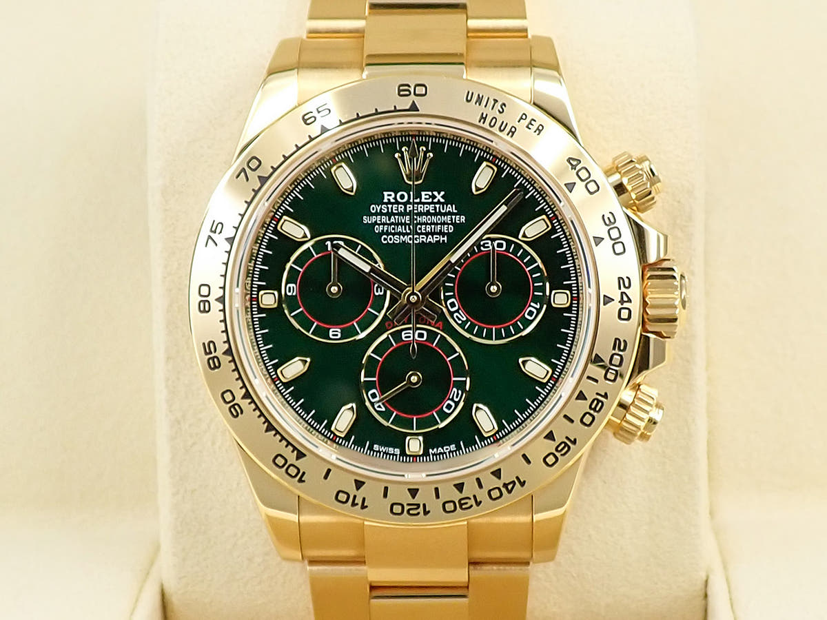 ロレックス デイトナ Ref.116508 グリーン文字盤 中古 JUZTUY8X