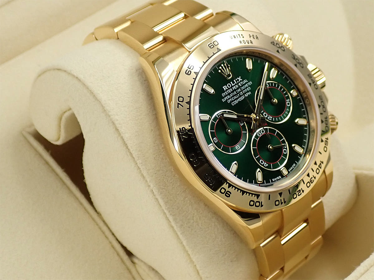 ロレックス デイトナ Ref.116508 グリーン文字盤 中古 JUZTUY8X