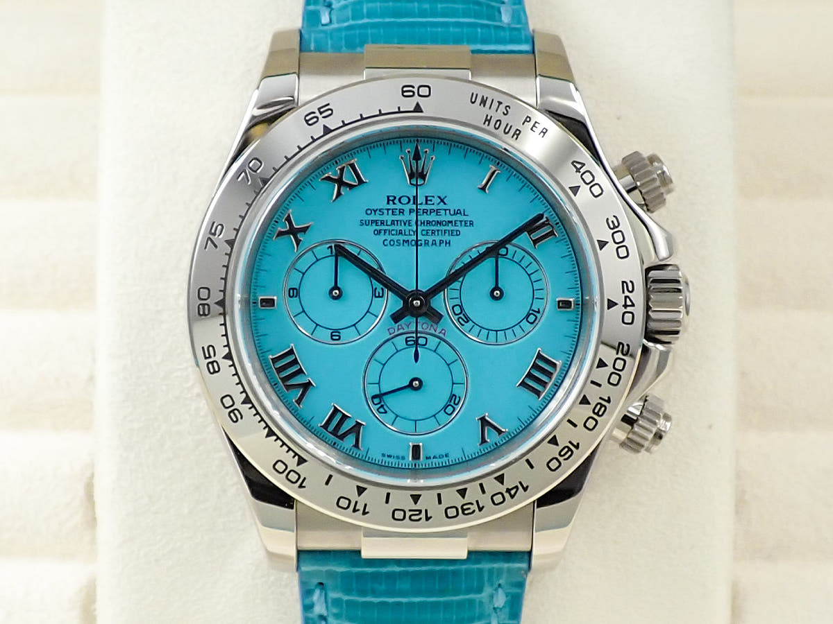 ロレックス デイトナ Ref.116519 ターコイズ文字盤 美品 27M9K745