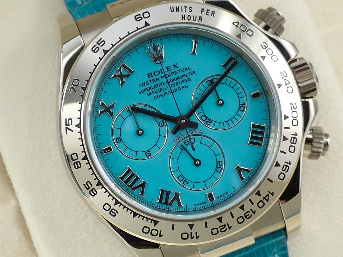 ロレックス デイトナ Ref.116519 ターコイズ文字盤 美品 27M9K745
