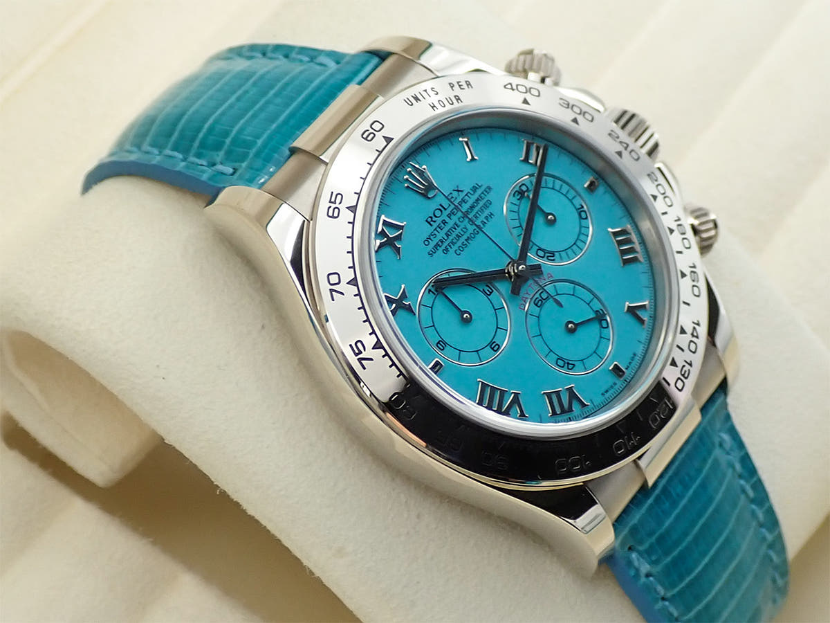 ロレックス デイトナ Ref.116519 ターコイズ文字盤 美品 27M9K745