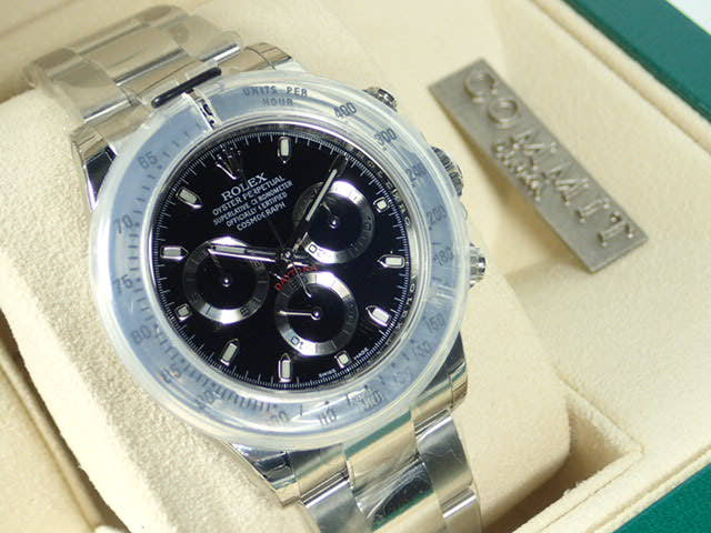 ロレックス デイトナ Ref.116520 ブラック文字盤 未使用 daytona-307