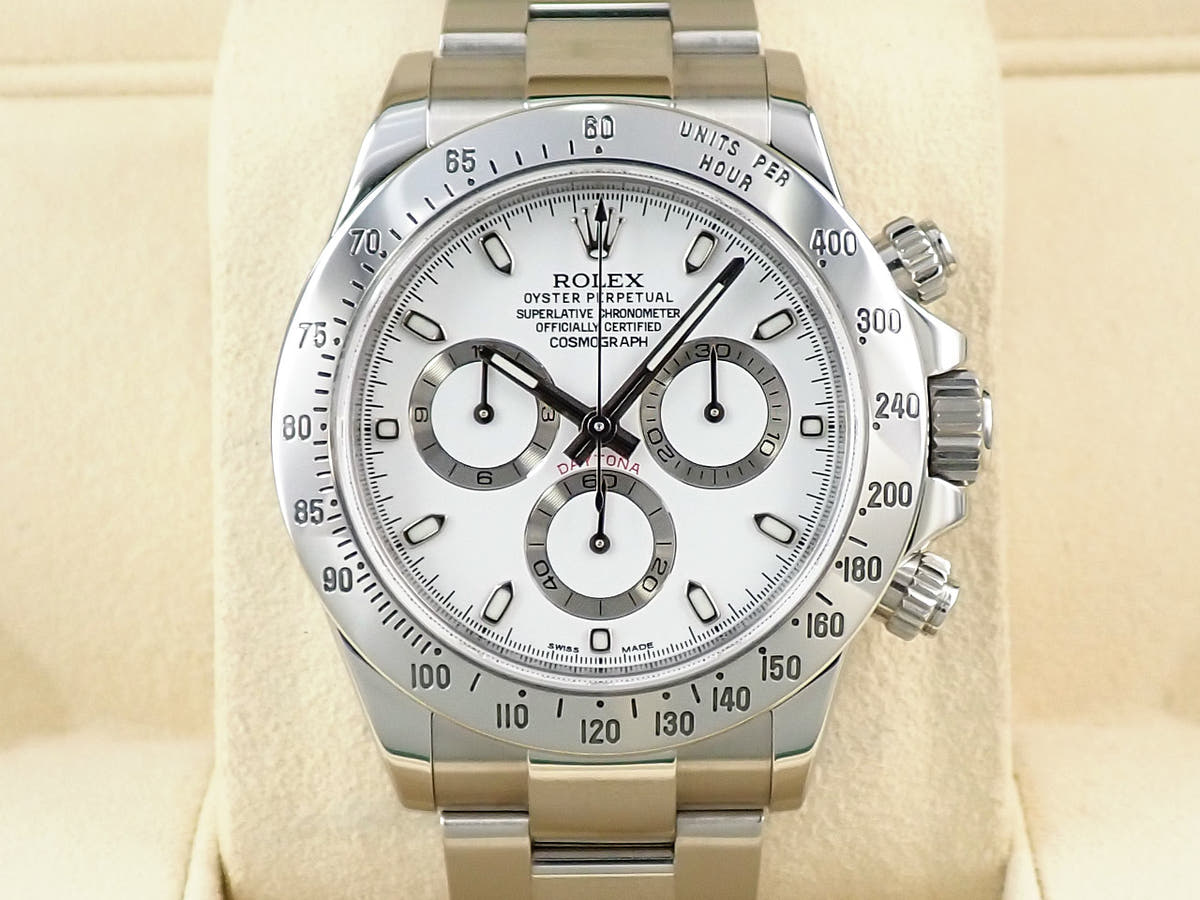ロレックス デイトナ Ref.116520 ホワイト文字盤 中古 5AZJCZH1