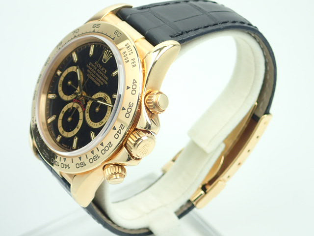 Rolex Daytona El Primero Black Dial 18KYG