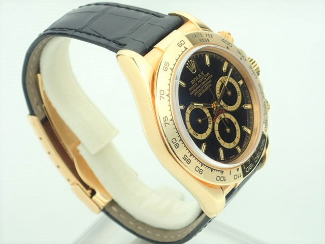 Rolex Daytona El Primero Black Dial 18KYG