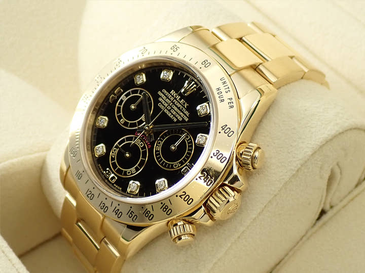 ロレックス デイトナ Ref.116528G イエローゴールド ブラック文字盤
