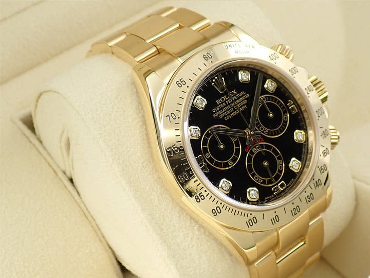 ロレックス デイトナ Ref.116528G イエローゴールド ブラック文字盤
