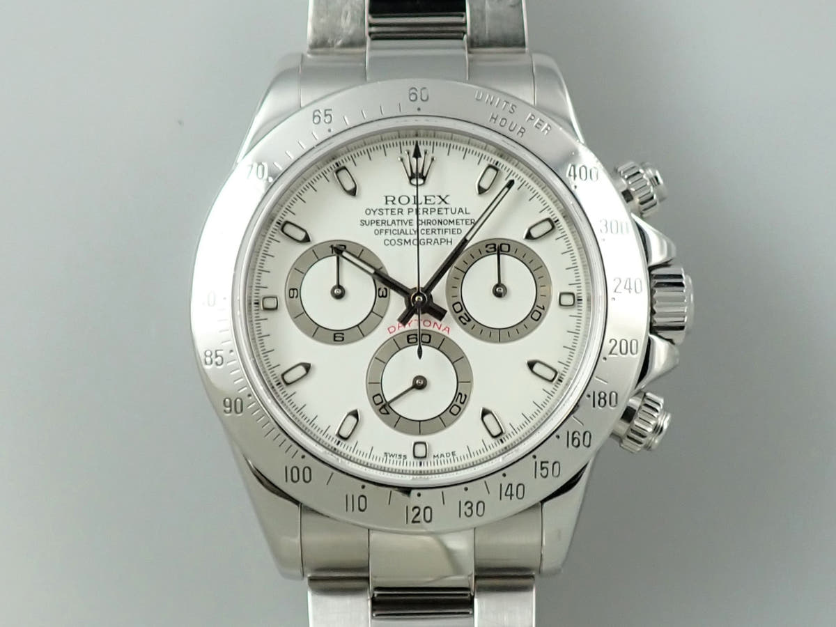 ロレックス デイトナ Ref.116520 ホワイト文字盤 中古 H222HYYZ