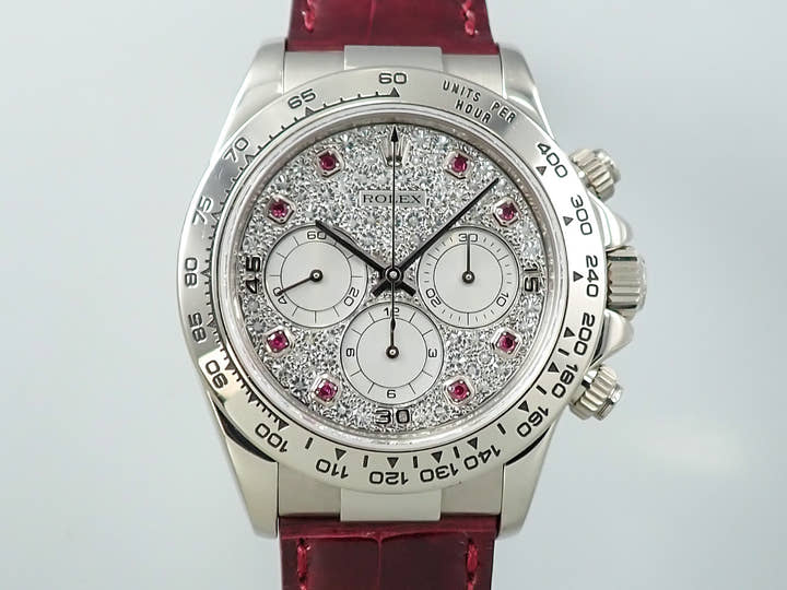ロレックス デイトナ エルプリメロ Ref.16519 ホワイトゴールド ダイヤ文字盤