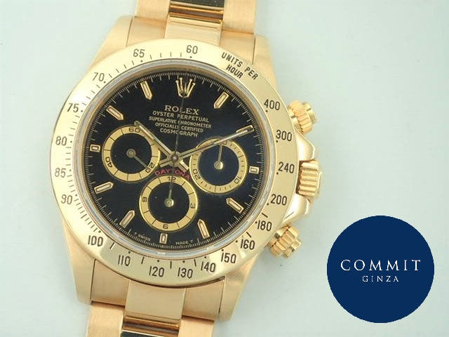ロレックス デイトナ Ref.16528 ブラック文字盤 中古 daytona-326