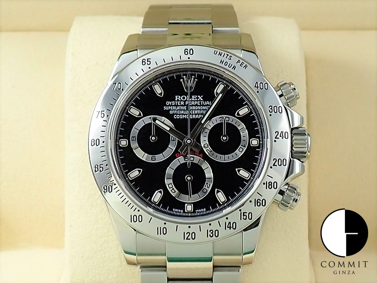 ロレックス デイトナ Ref.116520 ブラック文字盤 中古 R78JXZ1W