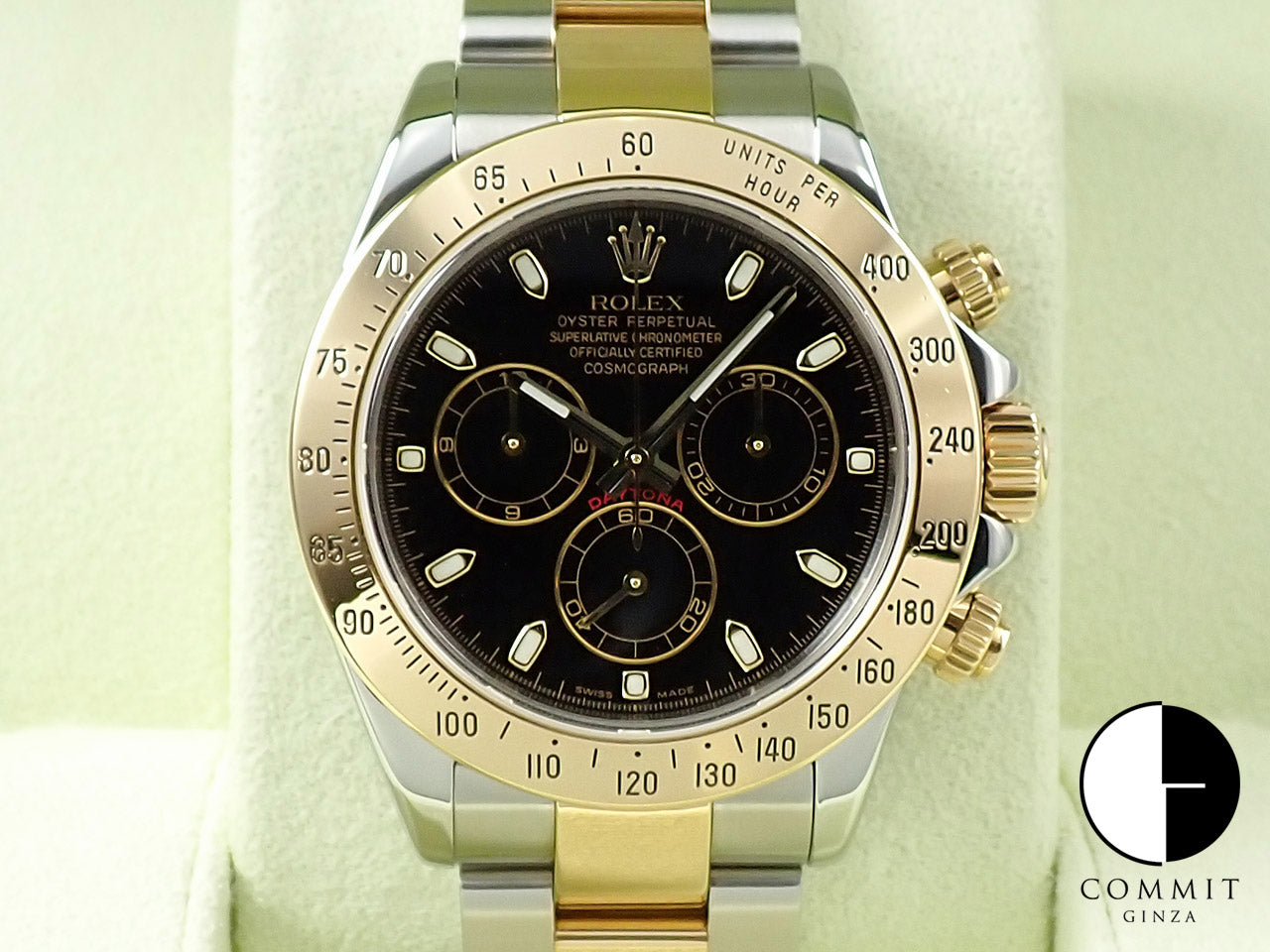 Rolex Daytona El Primero Ref.16523 SS/YG Black Dial