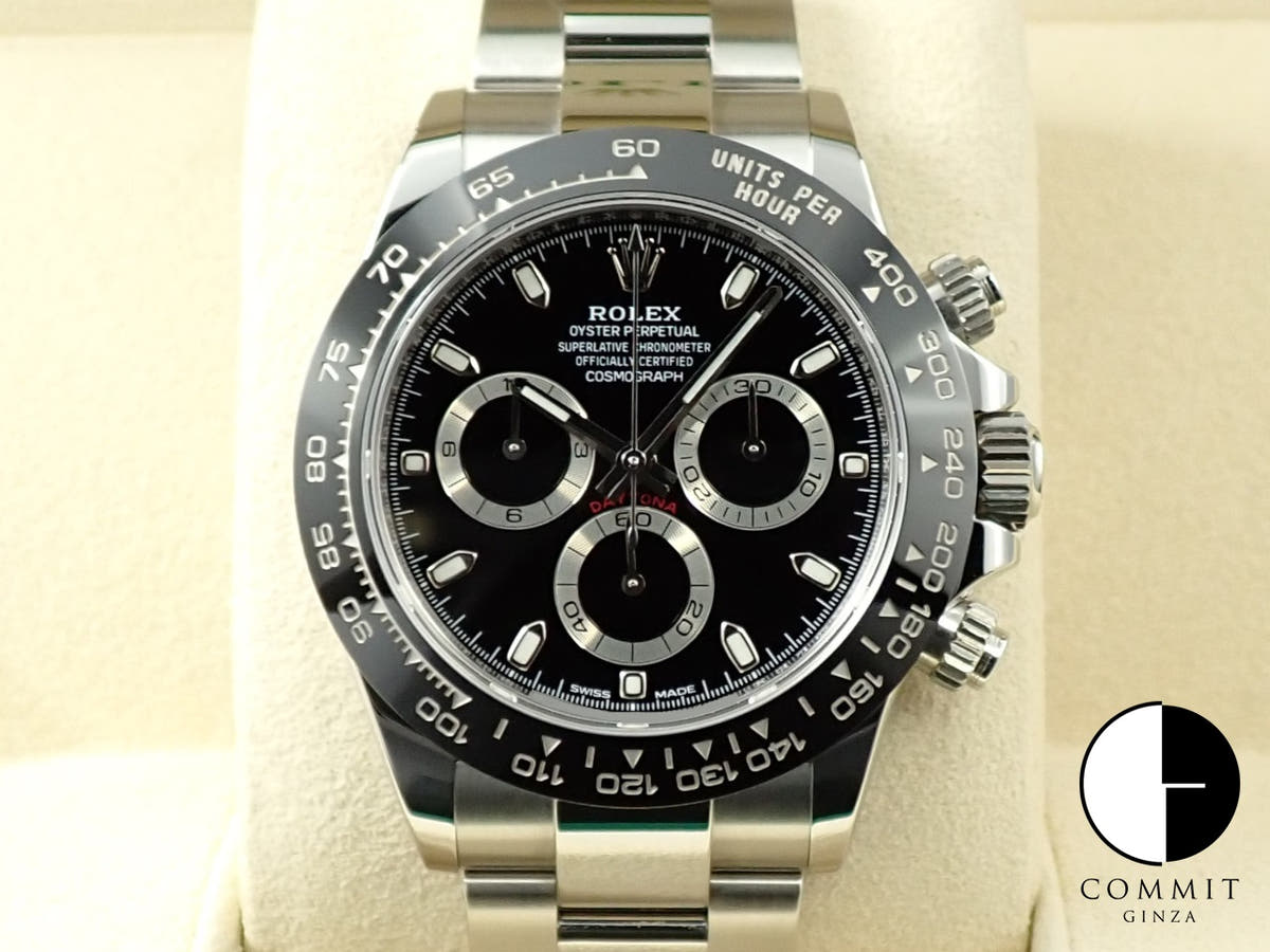 ロレックス デイトナ Ref.116500LN ブラック文字盤 美品 V9S9CKSY