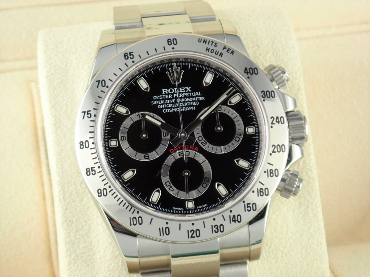 ロレックス デイトナ Ref.116520 ブラック文字盤 極美品 daytona-337
