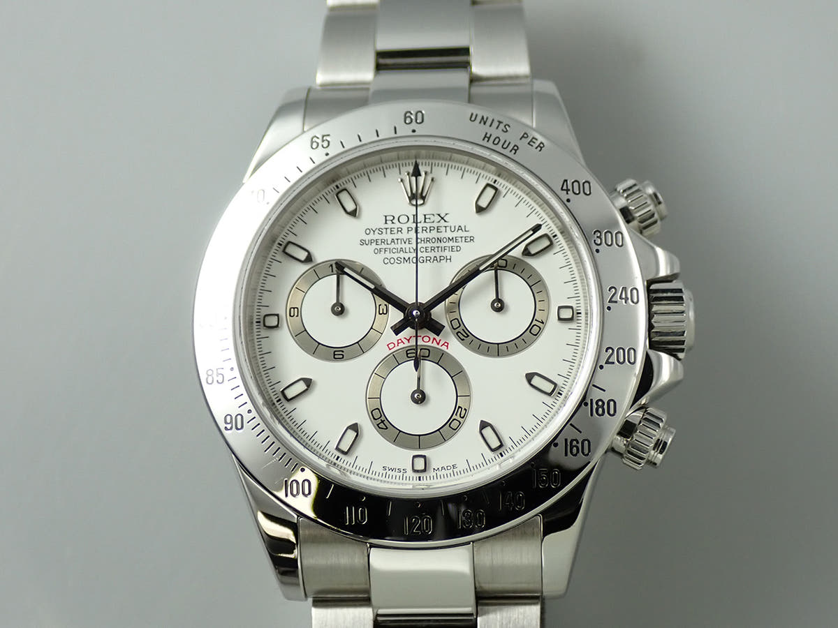 ロレックス デイトナ Ref.116520 ホワイト文字盤 中古 46H53YV7