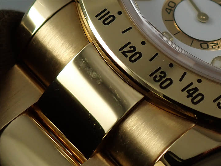 ロレックス デイトナ Ref.116528 イエローゴールド ホワイト文字盤