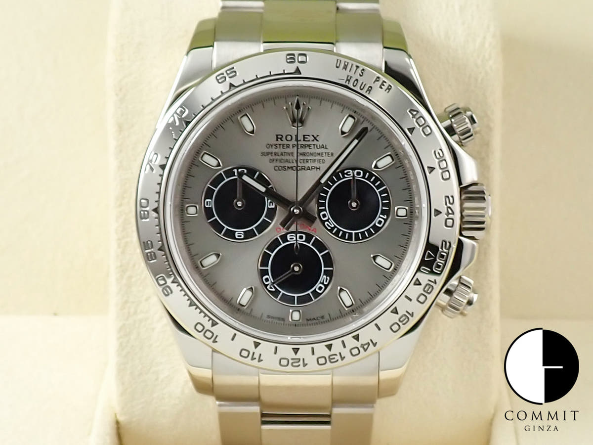 ロレックス デイトナ Ref.116509 スチール×ブラック文字盤 美品 F0MW4995