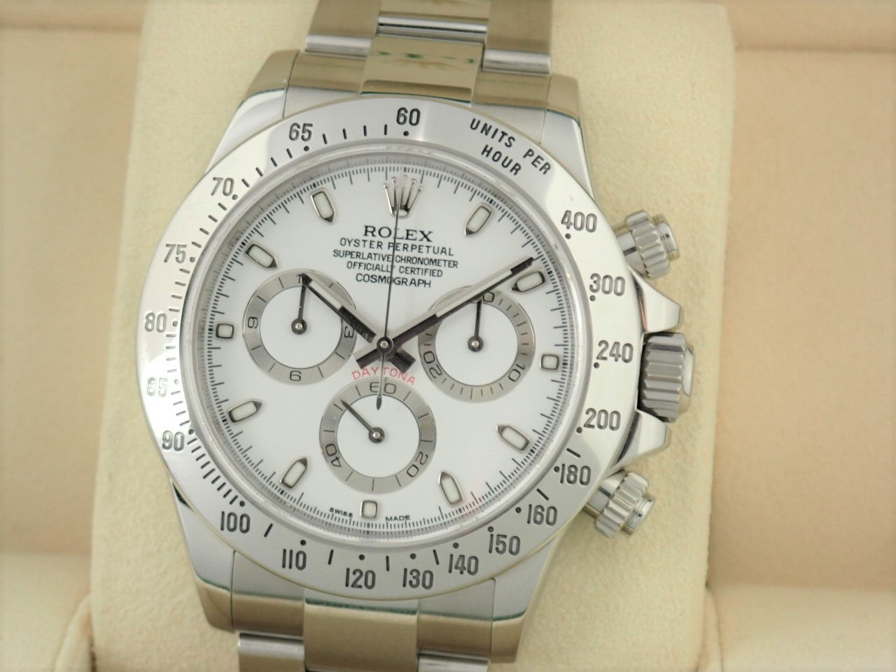 Rolex Daytona White Dial Random Mirror Buckle