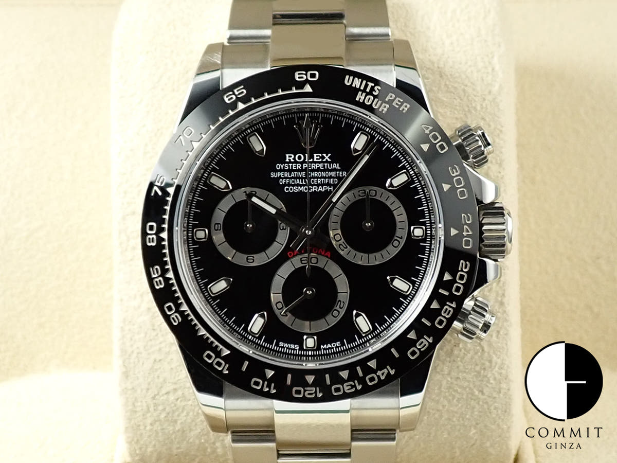 ロレックス デイトナ Ref.116500LN ステンレススチール ブラック文字盤