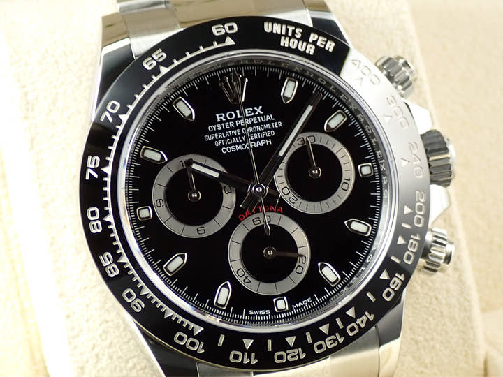 ロレックス デイトナ Ref.116500LN ステンレススチール ブラック文字盤