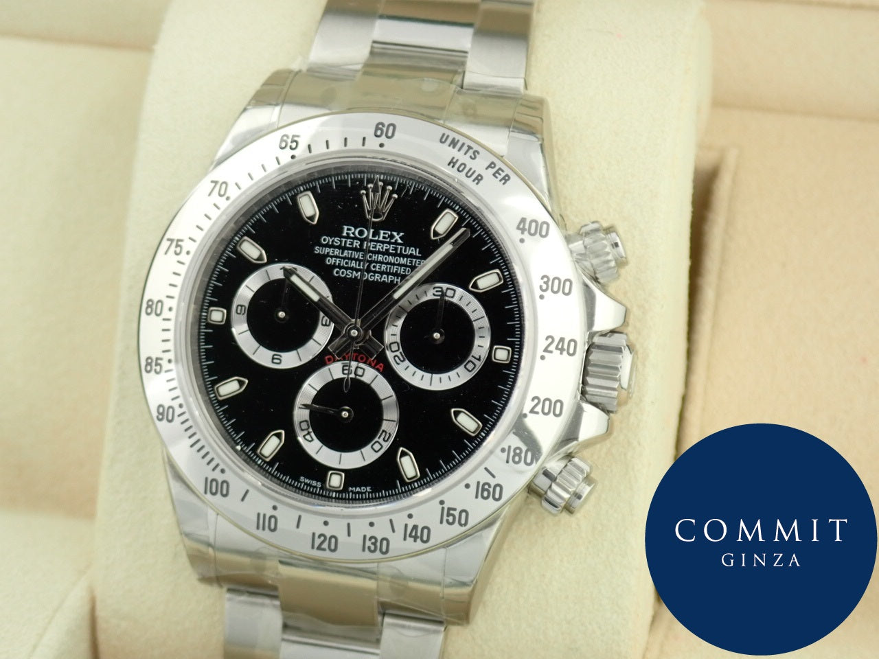 Rolex Daytona Black Dial Random Mirror Buckle [Dead Stock]