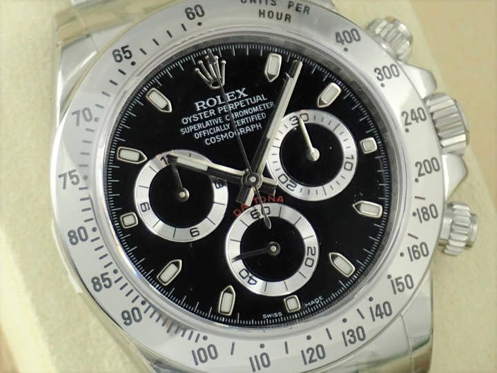 ロレックス デイトナ Ref.116520 ブラック文字盤 デッドストック daytona-358