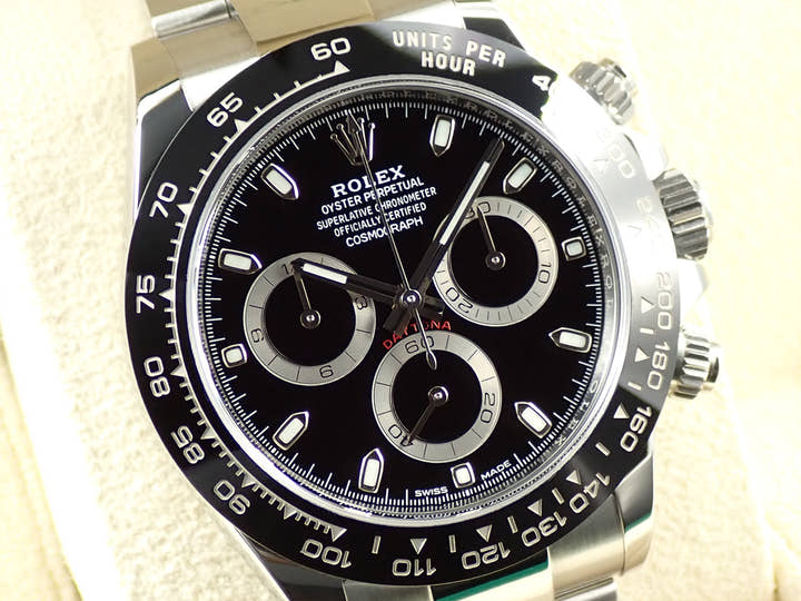 ロレックス デイトナ Ref.116500LN ステンレススチール ブラック文字盤