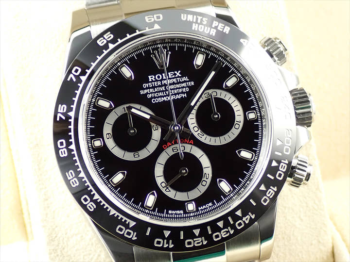 ロレックス デイトナ Ref.116500LN ステンレススチール ブラック文字盤