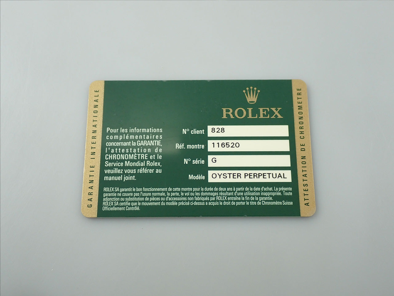 Rolex Daytona &lt;Warranty&gt;