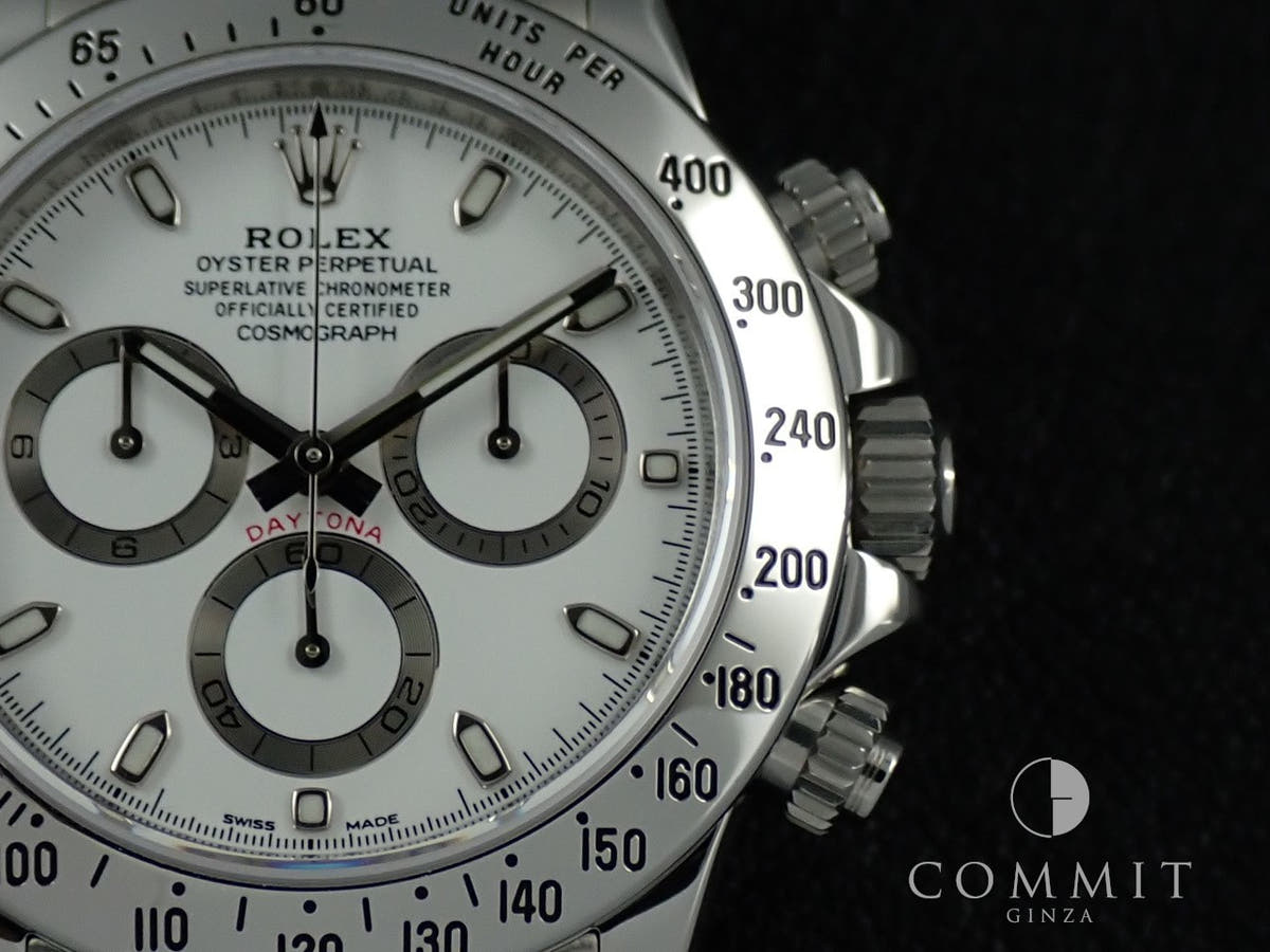 ロレックス デイトナ Ref.116520 ホワイト文字盤 美品 YT82YWMW
