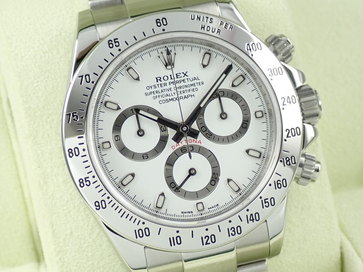 ロレックス デイトナ Ref.116520 ホワイト文字盤 美品 YT82YWMW