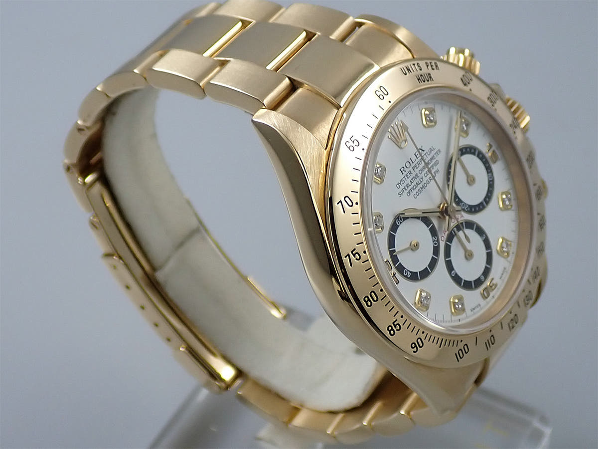 ロレックス デイトナ エルプリメロ Ref.16528G ホワイト8Pダイヤ文字盤 中古 3S895579