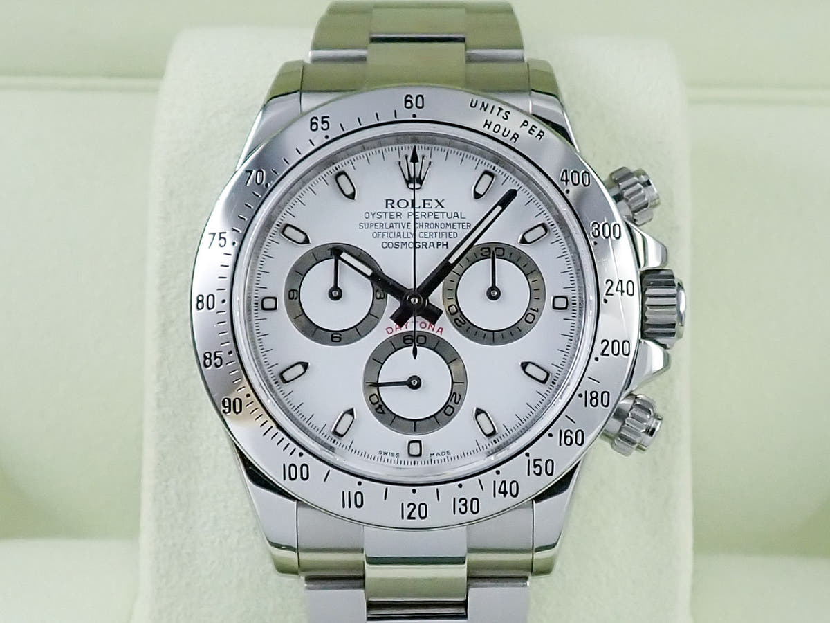 ロレックス デイトナ Ref.116520 ホワイト文字盤 中古 A9WR9S37