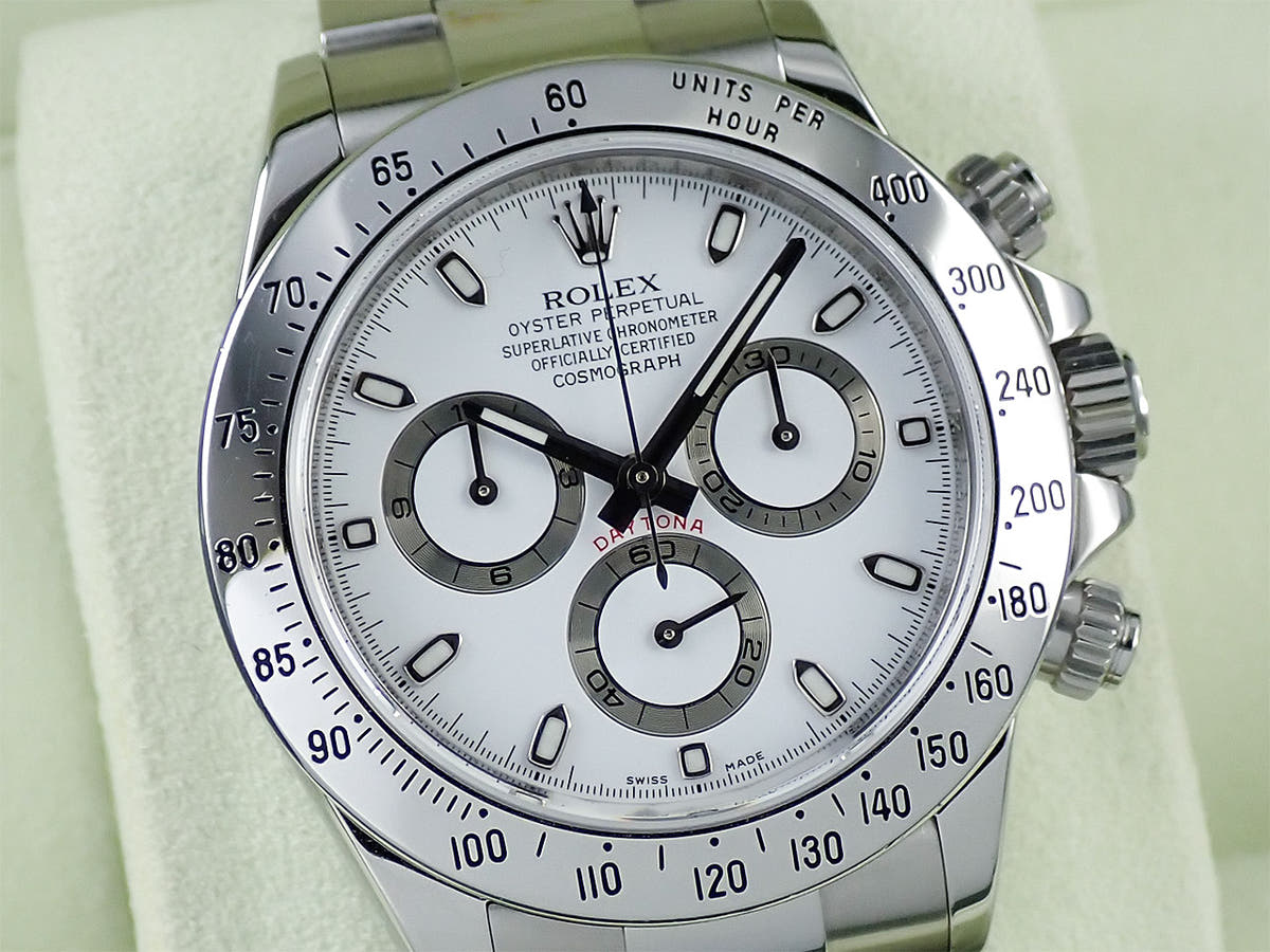 ロレックス デイトナ Ref.116520 ホワイト文字盤 中古 A9WR9S37