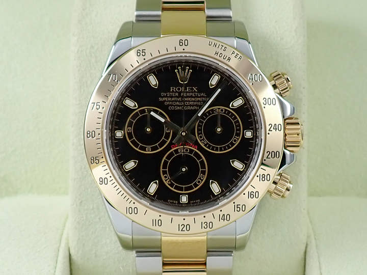 ロレックス デイトナ Ref.116523 ブラック文字盤 中古 XJ719ZFX