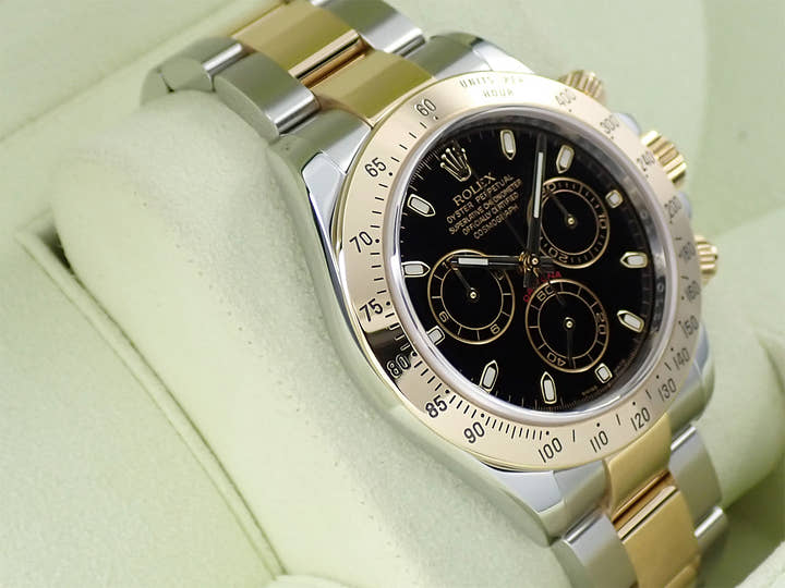 ロレックス デイトナ Ref.116523 ブラック文字盤 中古 XJ719ZFX