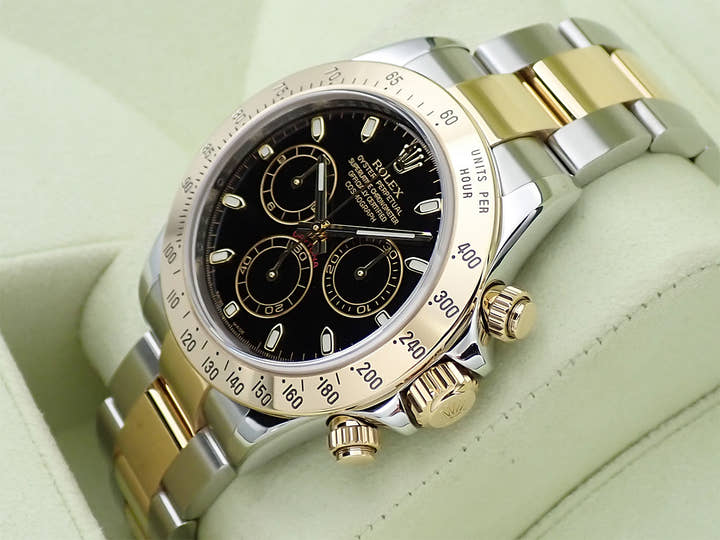 ロレックス デイトナ Ref.116523 ブラック文字盤 中古 XJ719ZFX