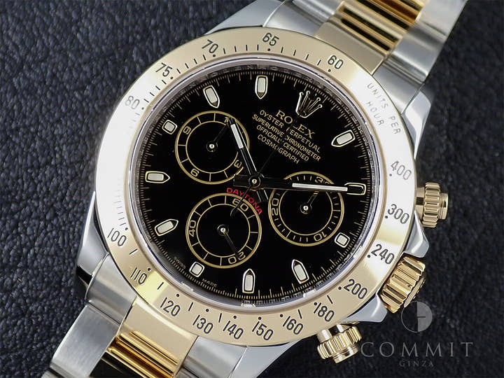 ロレックス デイトナ Ref.116523 ブラック文字盤 中古 XJ719ZFX