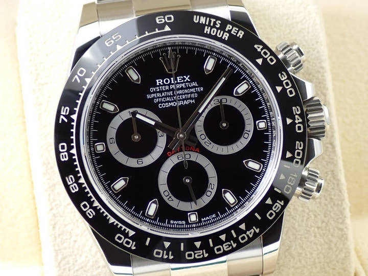 ロレックス デイトナ Ref.116500LN ステンレススチール ブラック文字盤