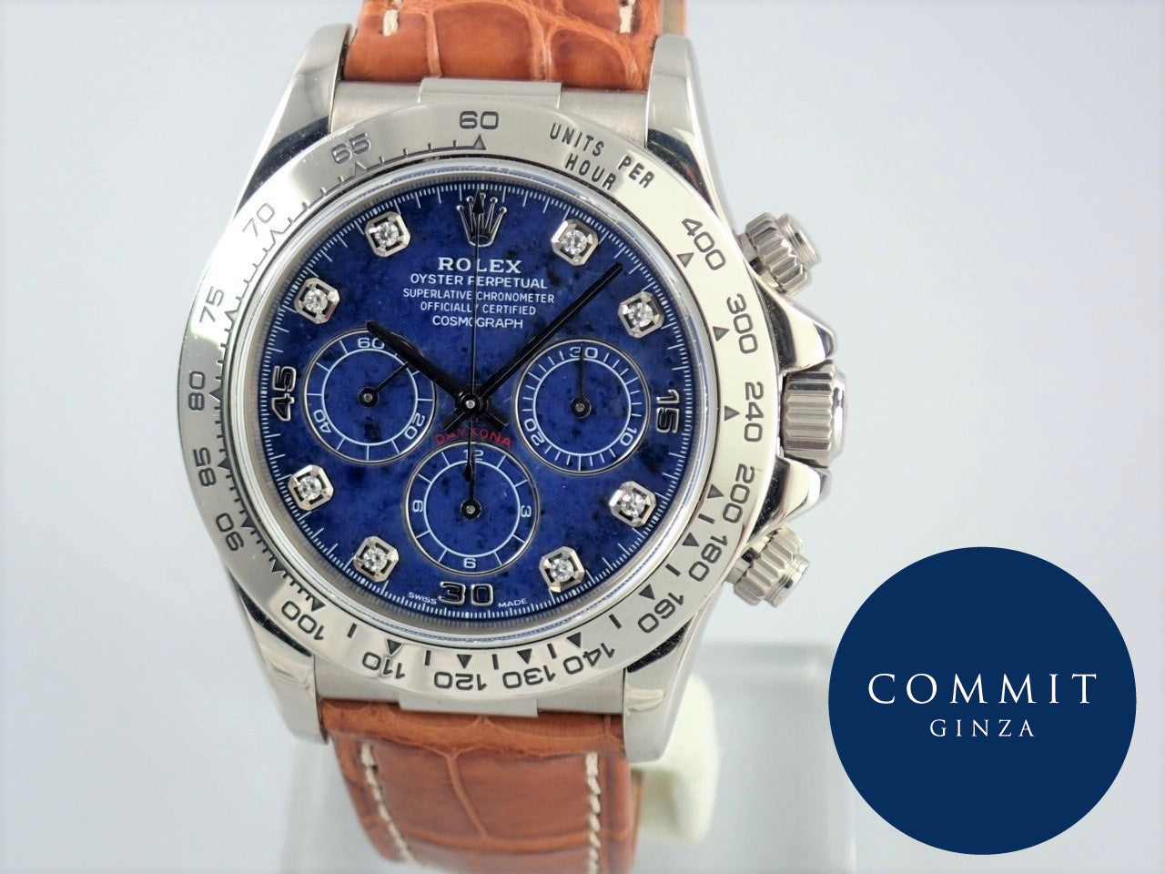 Rolex Cosmograph Daytona Sodalite 8P Diamond