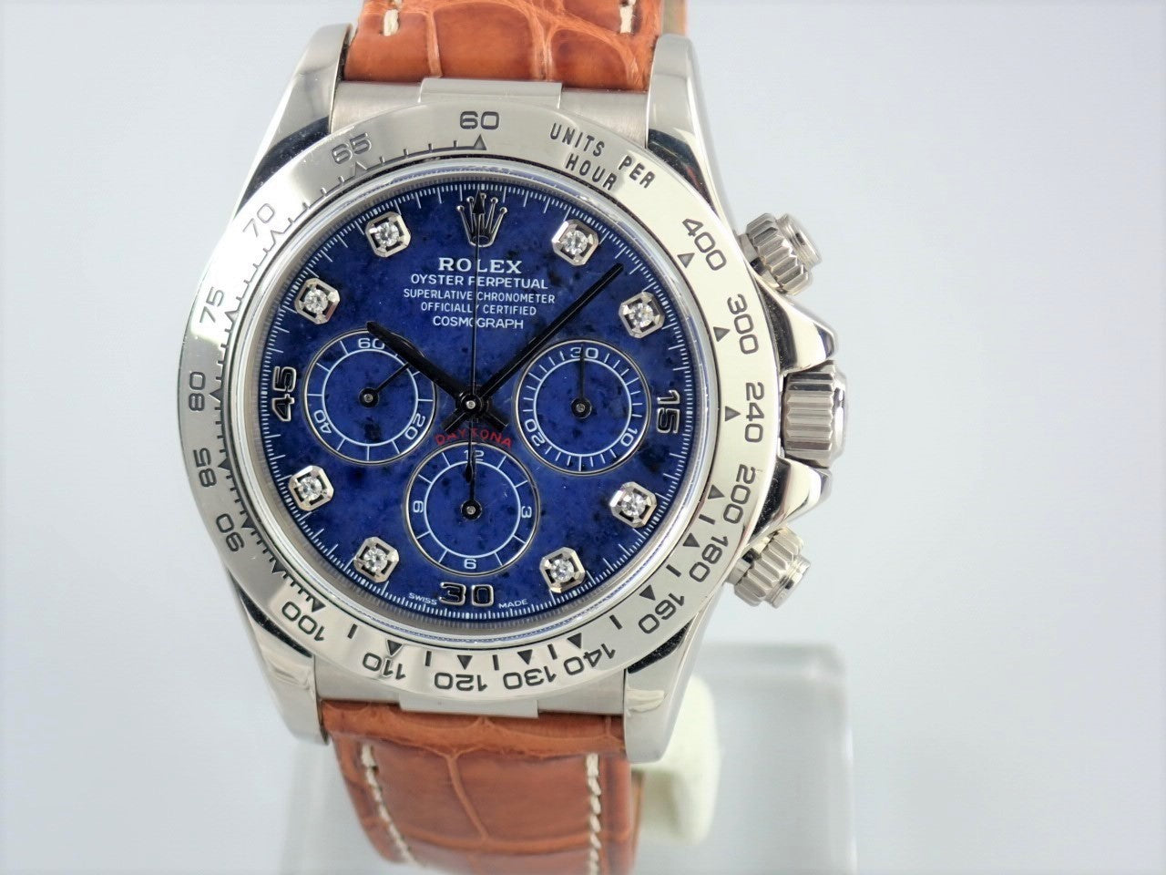 Rolex Cosmograph Daytona Sodalite 8P Diamond