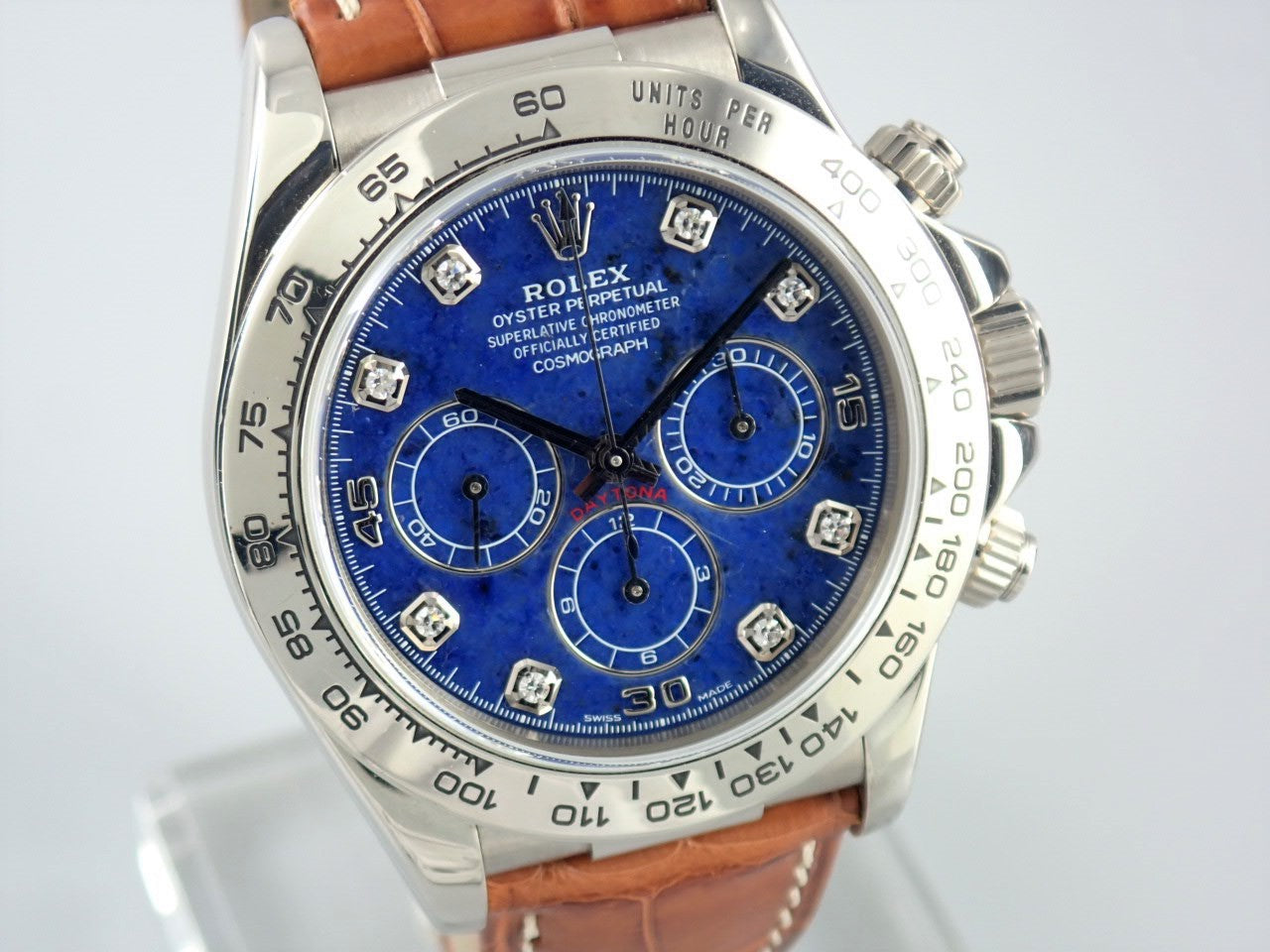 Rolex Cosmograph Daytona Sodalite 8P Diamond