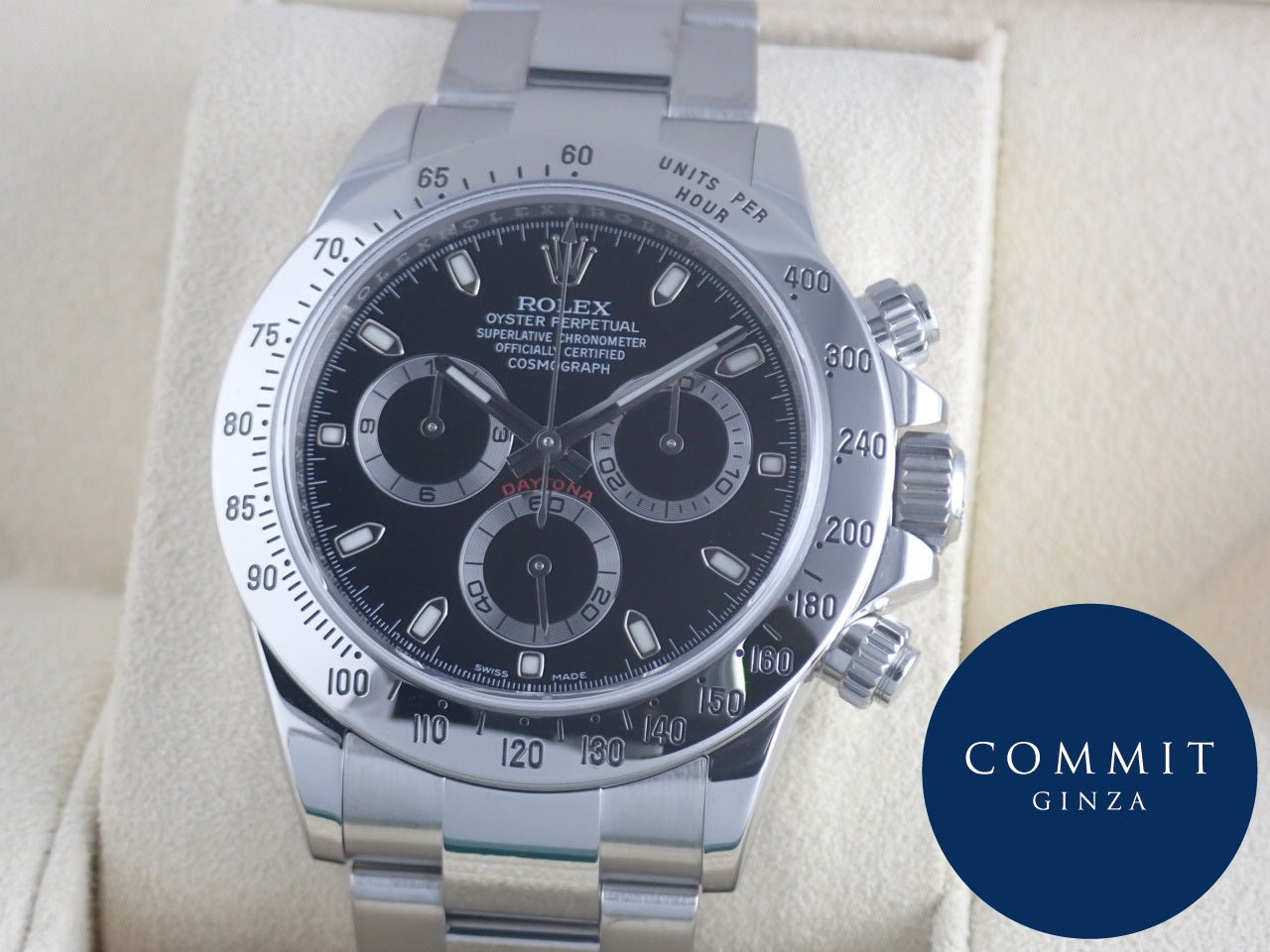 Rolex Daytona Black Dial Random Mirror Buckle