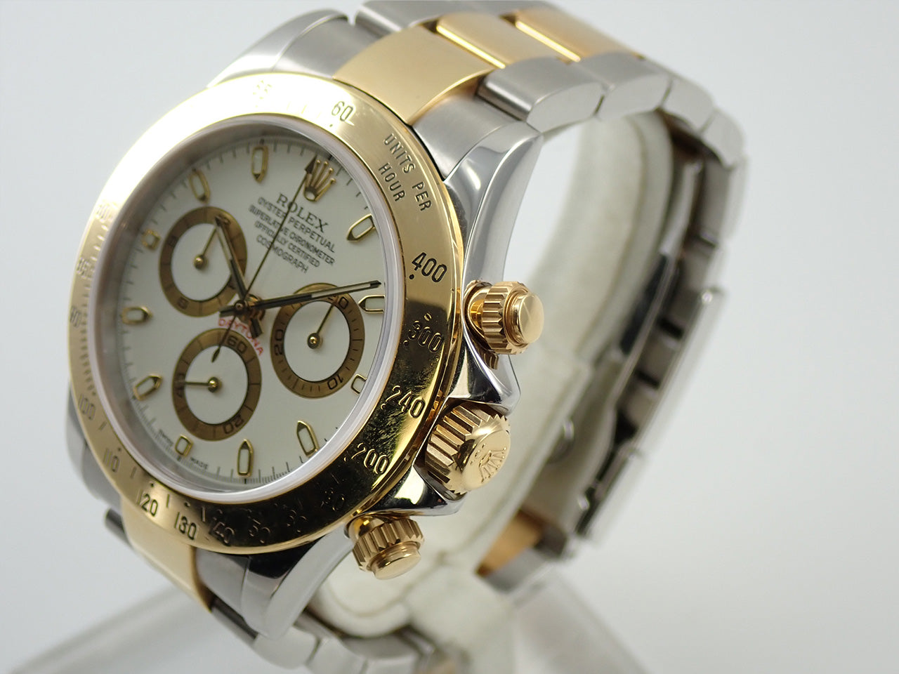 Rolex Daytona Ref.116523 SS/YG White Dial